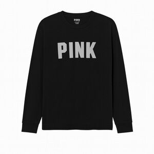 PINK Victoria's Secret Black Long Sleeve Shirt